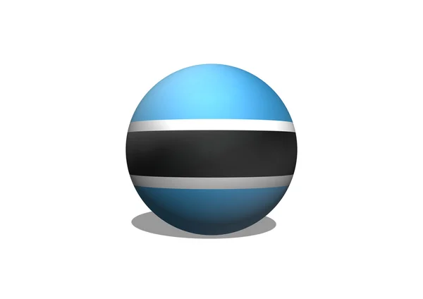 Botswana flag themes idea design — Stock Photo, Image