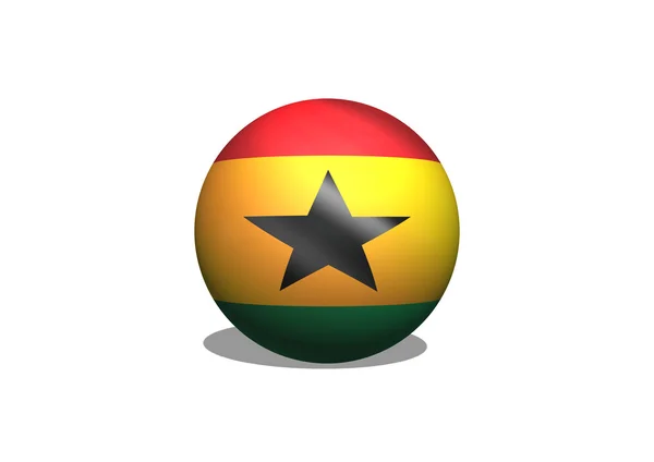 National flag of Ghana themes idea design — Stock Photo, Image