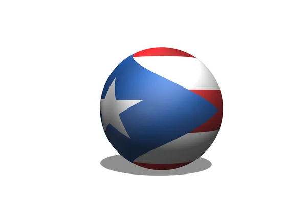 Puerto Rico flag themes idea design — Stock Photo, Image