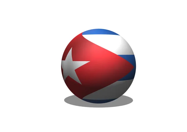 Cuba flag themes idea design — Stock Photo, Image