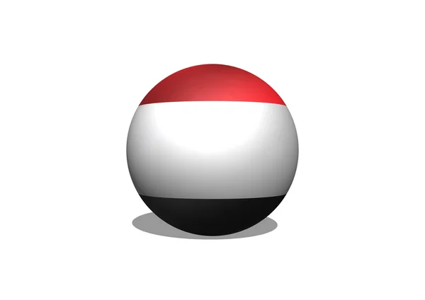 Flaga Jemenu tematy pomysł projektu — Zdjęcie stockowe
