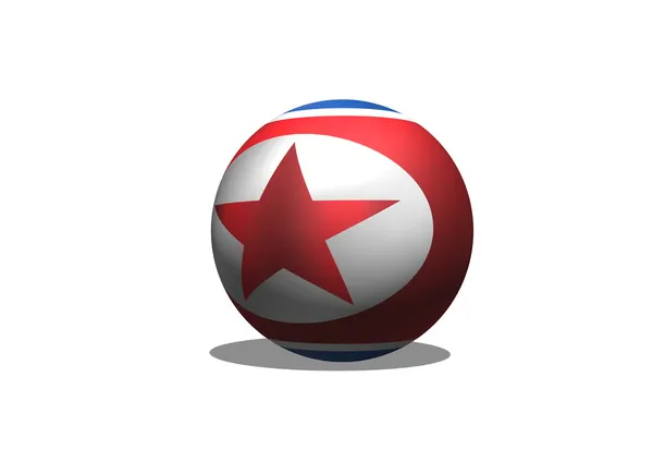 North Korea flag themes idea design — Stock Photo, Image