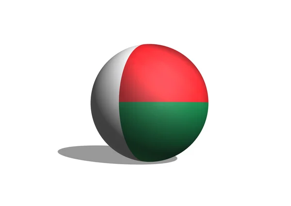 マダガスカルの旗のテーマのアイデアデザイン — ストック写真