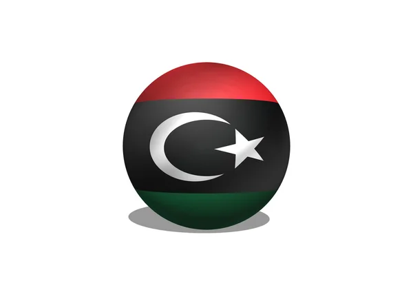 Libië vlag thema's idee design — Stockfoto