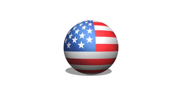 USA map and flag — Stock Photo, Image