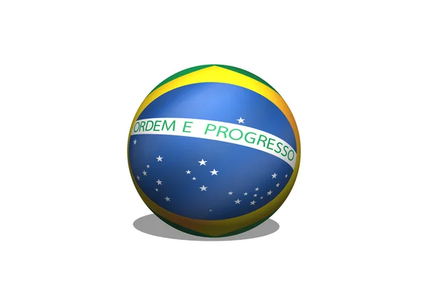 Brazil flag theme idea design — Stock Photo, Image