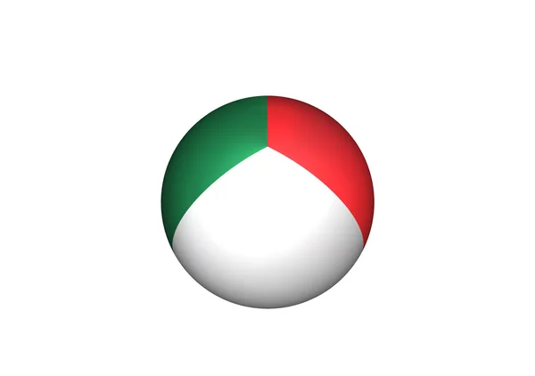 Итальянский флаг символизирует идею дизайна — стоковое фото