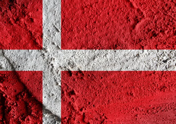 Nationalflagge von Dänemark Themen Idee — Stockfoto