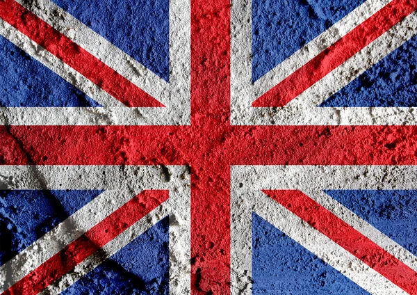 National flag of UK , the United Kingdom of Great Britain and No — Stock Photo, Image