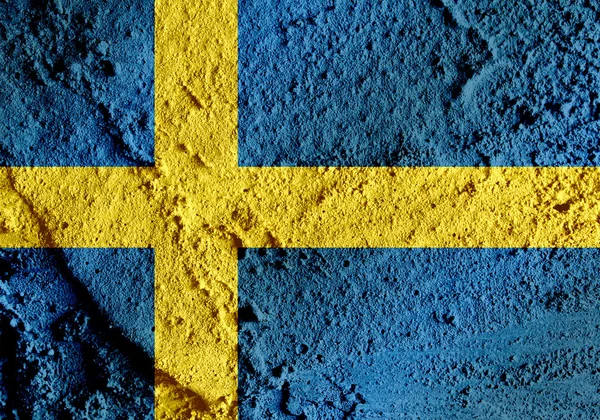 Шведский флаг темы дизайн идеи в иллюстрации — стоковое фото