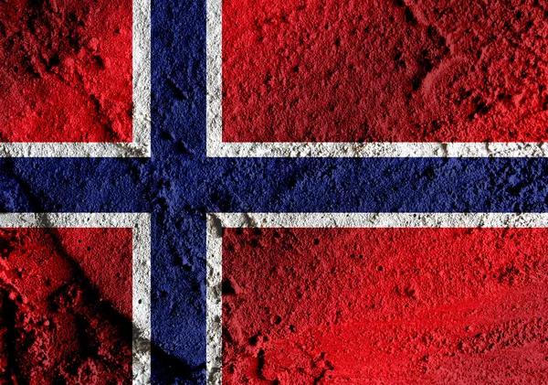 Bandeira nacional da Noruega ideia de design — Fotografia de Stock