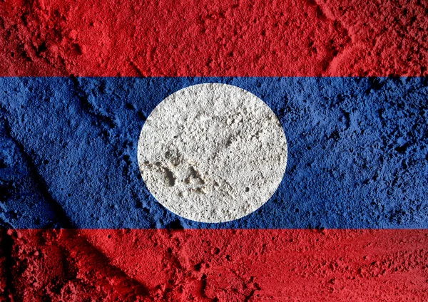 Flag of Laos teemoja idea suunnittelu — kuvapankkivalokuva