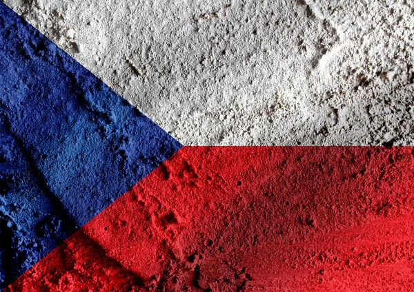 Nationale vlag van Tsjechië thema's idee design — Stockfoto