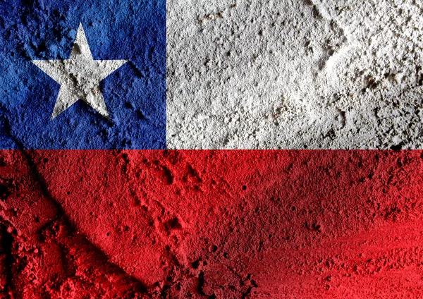 Nationale vlag van Chili thema's idee design — Stockfoto