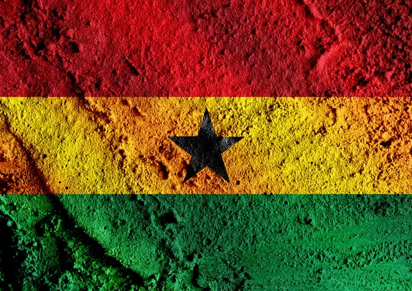 Bandeira nacional de Gana temas ideia design — Fotografia de Stock