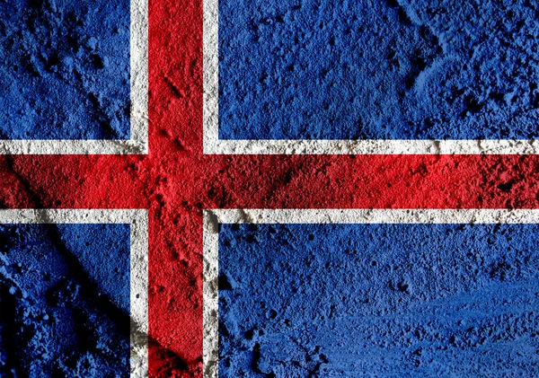 Bandera nacional de Islandia temas idea diseño — Foto de Stock