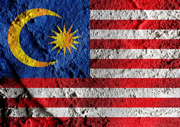 Bandeira da Malásia temas ideia design — Fotografia de Stock