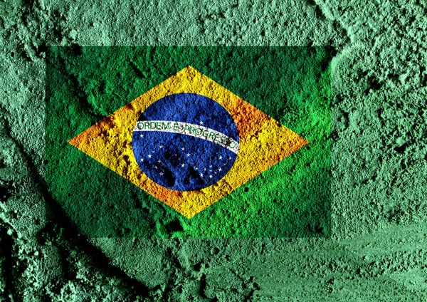 Brazil flag theme idea design — Stock Photo, Image