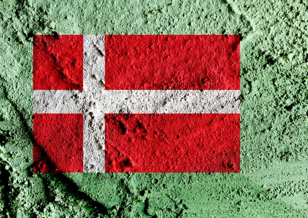 Dänemark-Flagge — Stockfoto