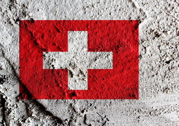 Schweizer Flagge — Stockfoto