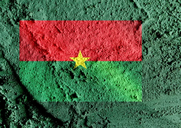 Burkina faso vlag thema's idee design — Stockfoto