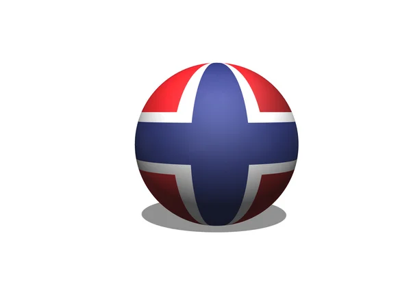 National flag of Norway idea design — Stock Photo, Image