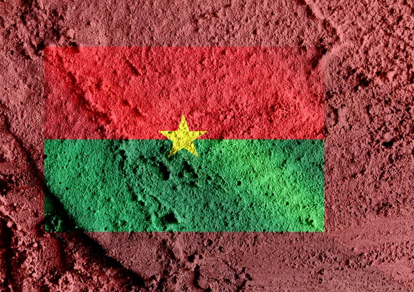 Burkina Faso bandera temas idea diseño —  Fotos de Stock