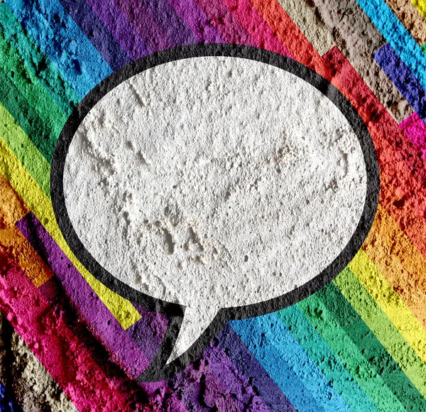 konuşma balonu pop art çimento duvar dokusu arka plan tasarımı