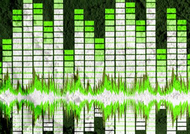 Çimento duvar dokusu arka plan tasarımı üzerinde ses ekolayzır