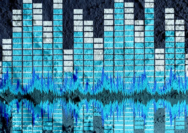 Çimento duvar dokusu arka plan tasarımı üzerinde ses ekolayzır