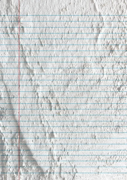 Notebook paper on Cement wall texture background design — Stock Photo, Image