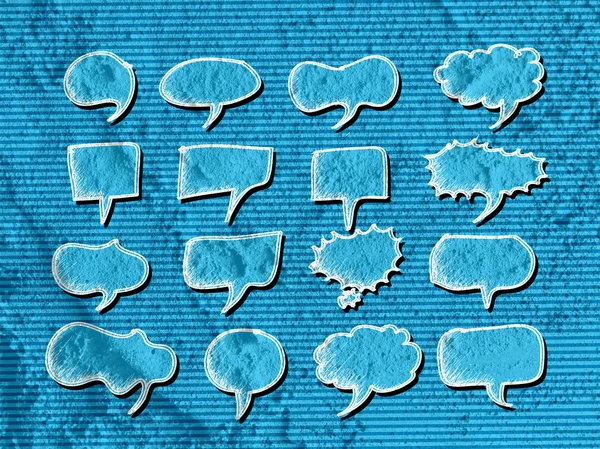 Дизайн заднего плана пузыря речи на текстуре цементной стены — стоковое фото