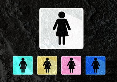 piktogram adam kadını işareti simgeleri duvar dokusu arka plan desig