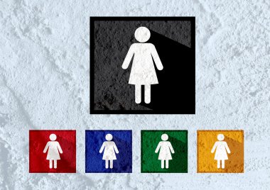 piktogram adam kadını işareti simgeleri duvar dokusu arka plan desig
