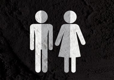 piktogram adam kadını işareti simgeleri duvar dokusu arka plan desig