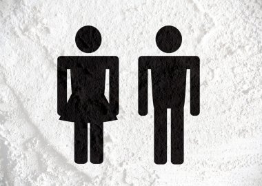 piktogram adam kadını işareti simgeleri duvar dokusu arka plan desig