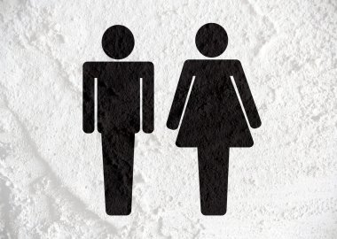 piktogram adam kadını işareti simgeleri duvar dokusu arka plan desig