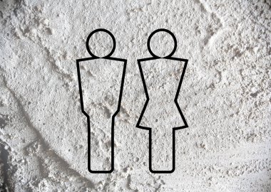 piktogram adam kadını işareti simgeleri duvar dokusu arka plan desig
