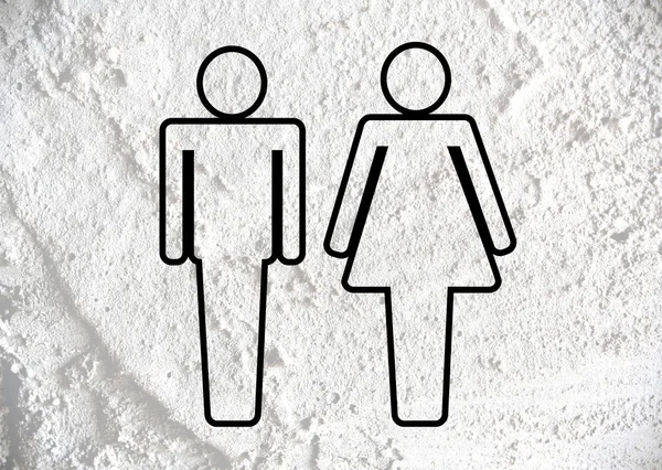 piktogram adam kadını işareti simgeleri duvar dokusu arka plan desig