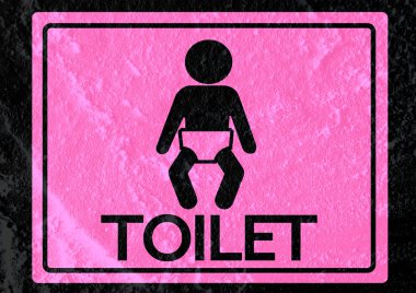 piktogram bebek simgeler çimento duvar dokusu arka plan desi üzerinde kayıt