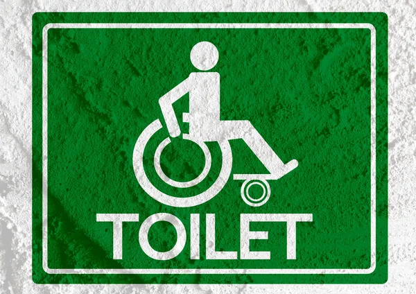 Toiletten für Rollstuhlfahrer Icon Design und Piktogramm ic — Stockfoto