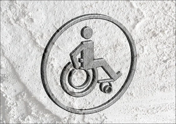 Restrooms for Wheelchair Handicap Icon design  and Pictogram  ic — Stock Photo, Image