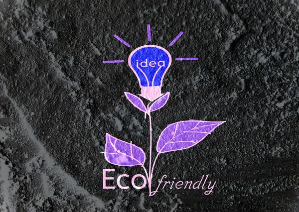 Eco friendly light bulb plant growing green and  eco energy conc — Stock Photo, Image