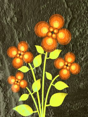 çiçek soyut duvar dokusu arka plan tasarımı