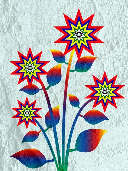 花の壁のテクスチャの背景のデザインの抽象 — ストック写真