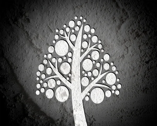나무 실루엣 배경 잎 — 스톡 사진