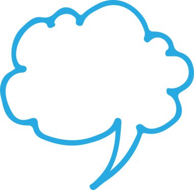 Konuşma balonu işaret tasarımı