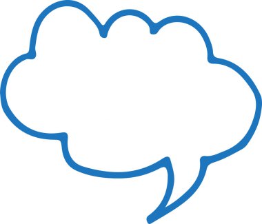 Konuşma balonu işaret tasarımı