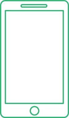 Telefon mobil simgesi işareti tasarımı