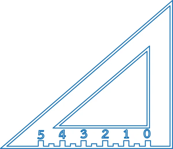 Дизайн Значка Трикутника Лінійки — стоковий вектор